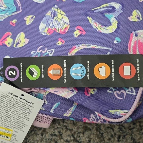 🆕️ Kids Heart Pattern Backpack - Picture 5 of 6